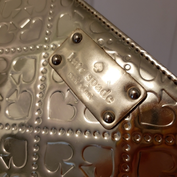 Kate Spade Light GOLDTONE Metallic Crossbody Bag - Picture 9 of 10